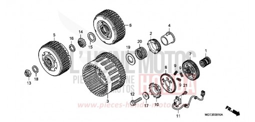 CLUTCH (VFR1200FD) VFR1200FDB de 2011